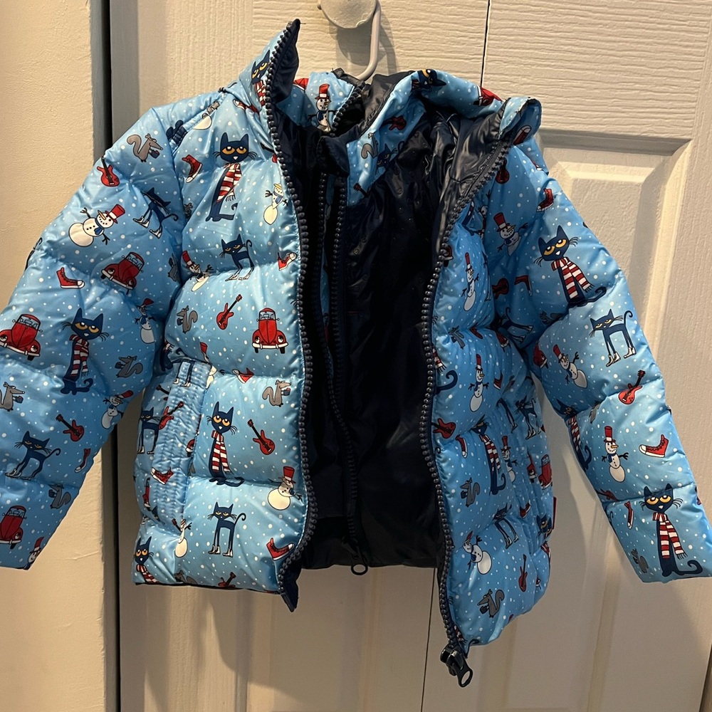 One Kid Pete the Cat Car Seat Safe Coat 3T